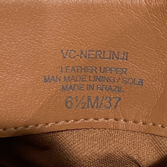 Vince Camuto Nerlinji Brown Leather Suede Ankle Boots Women’s Size 6.5 New - Picture 7 of 10